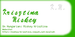 krisztina miskey business card